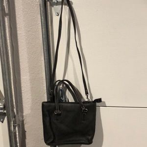 Black Leather Fossil Handbag
